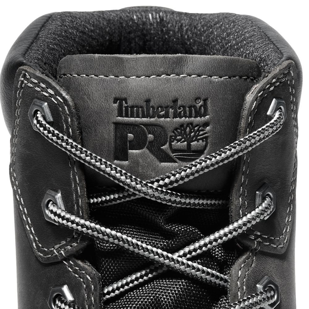 Timberland Mens Work Boots PRO® Gritstone Steel Toe - Black - India CT0359216